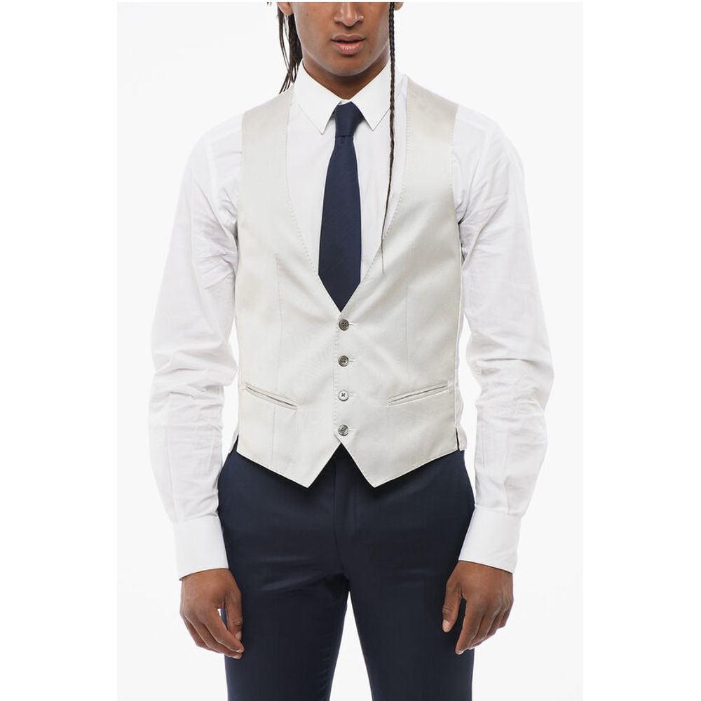 Corneliani Wool CERIMONIA ACADEMY 3-Piece Suit with Contrasting Vest