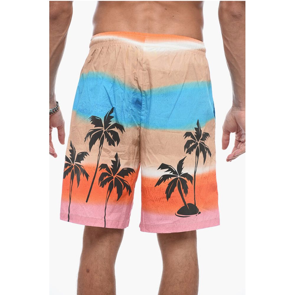 Barrow Gradient Effect Printed Shorts