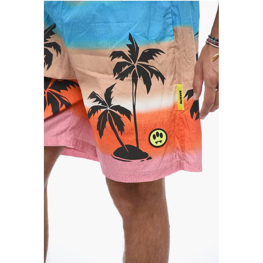 Barrow Gradient Effect Printed Shorts