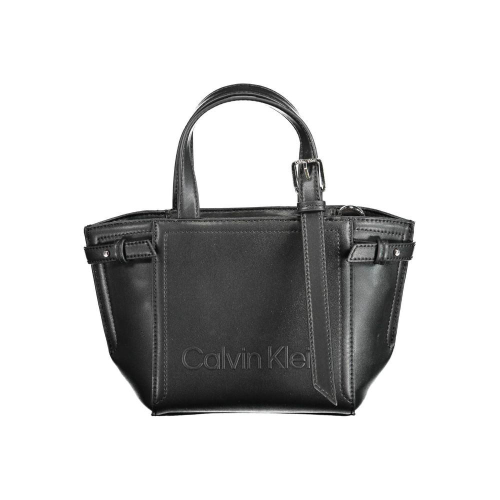 Calvin Klein Črna poliestrska torbica