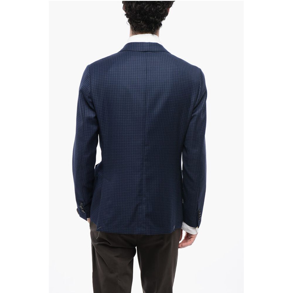 Corneliani 17,25 Microns Houndstooth Wool GATE Blazer