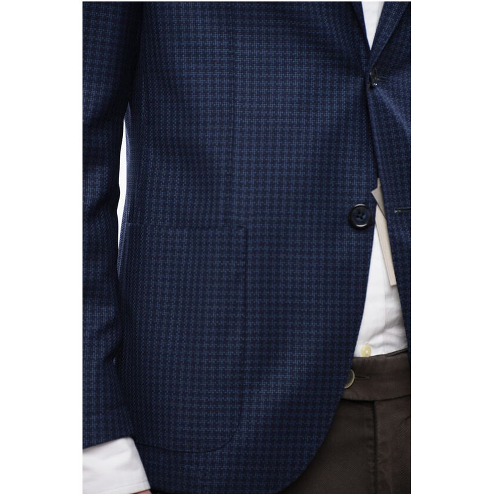 Corneliani 17,25 Microns Houndstooth Wool GATE Blazer