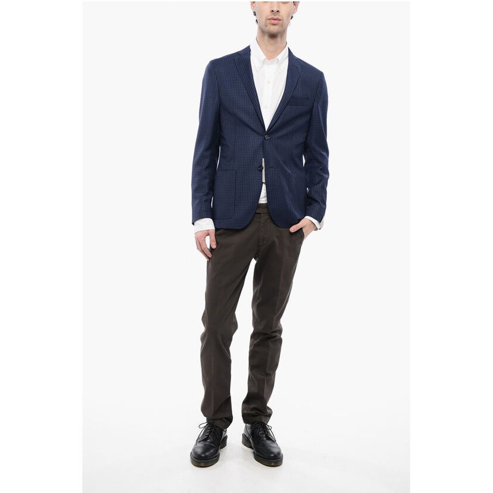 Corneliani 17,25 Microns Houndstooth Wool GATE Blazer