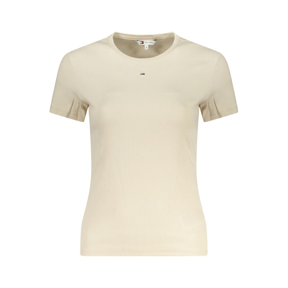Tommy Hilfiger Beige Cotton Tops & T-Shirt