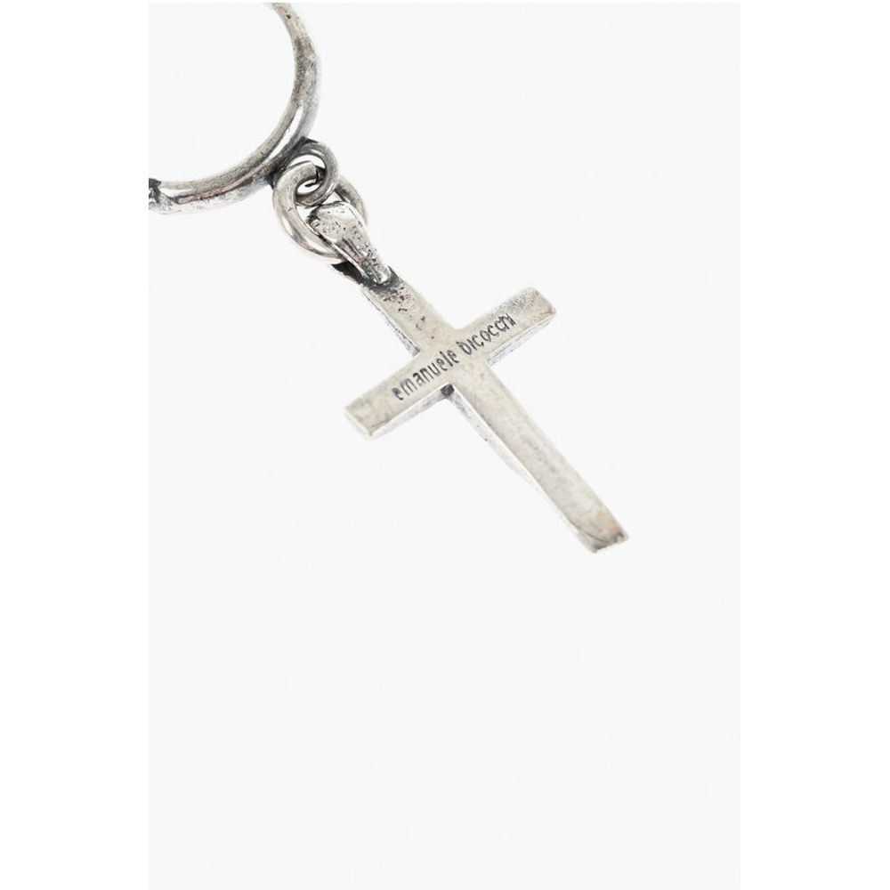 Emanuele Bicocchi Silver Single Earrings with Pendant