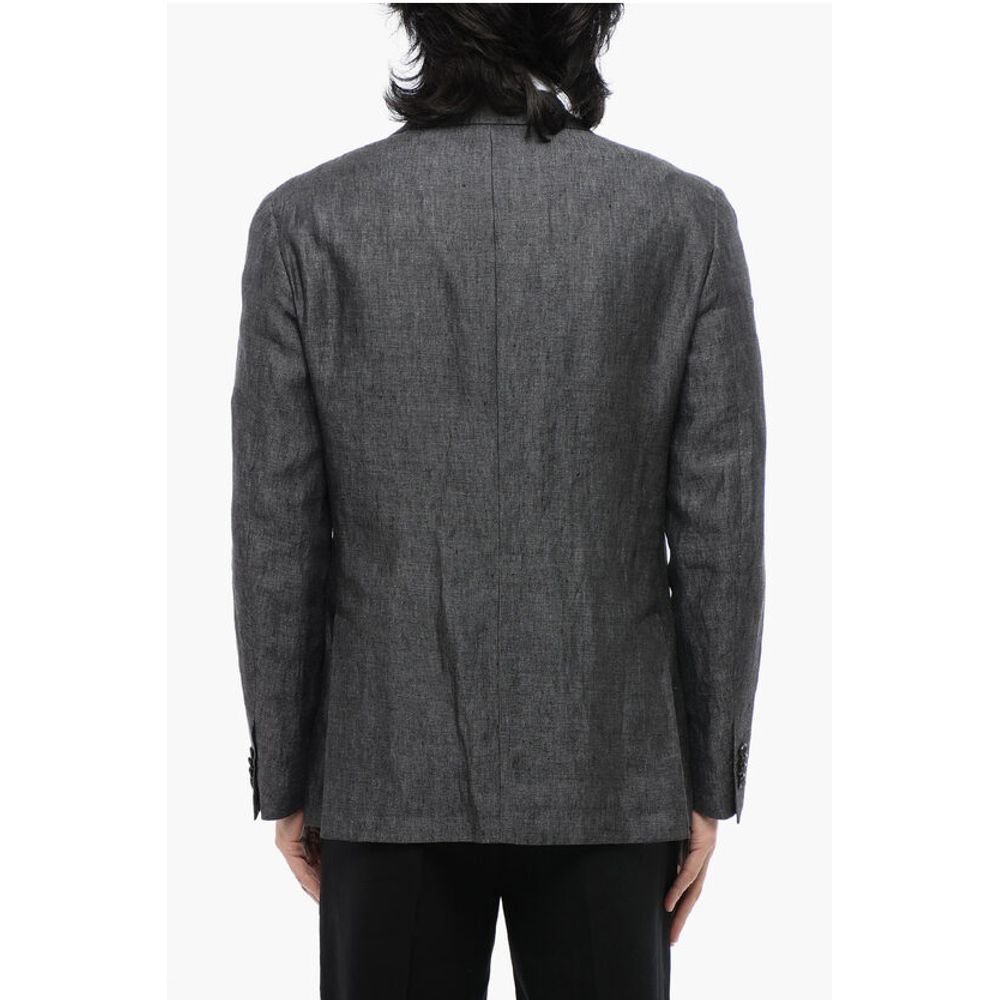 Nino Danieli Chambray Single Breasted Blazer