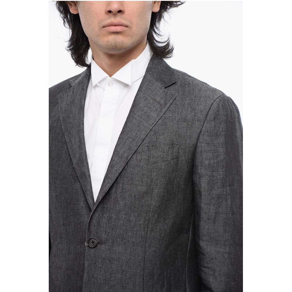 Nino Danieli Chambray Single Breasted Blazer