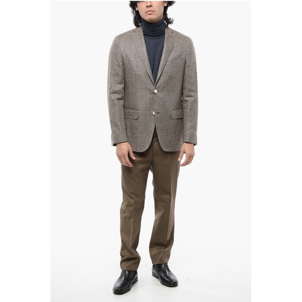 Nino Danieli Linen Blend Blazer with Flap Pockets