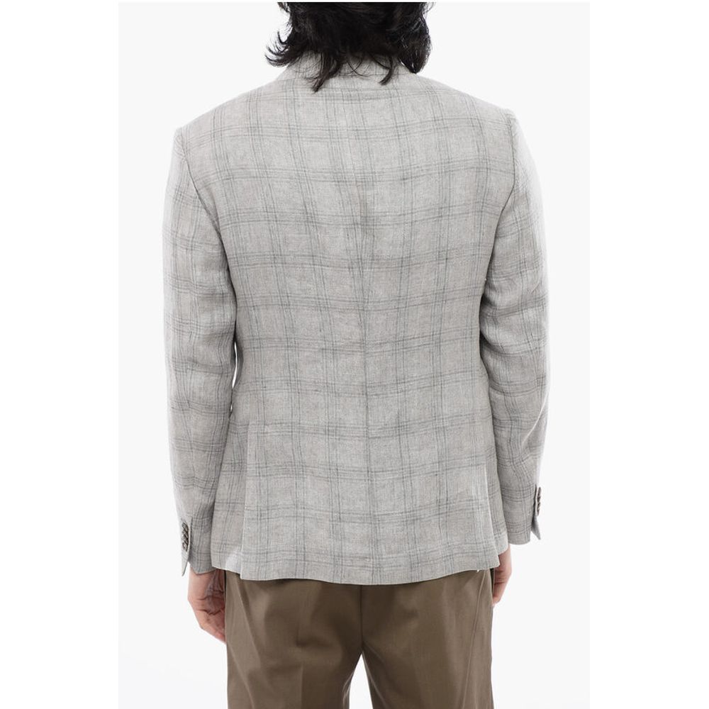 Nino Danieli Checked Wool Blend Blazer