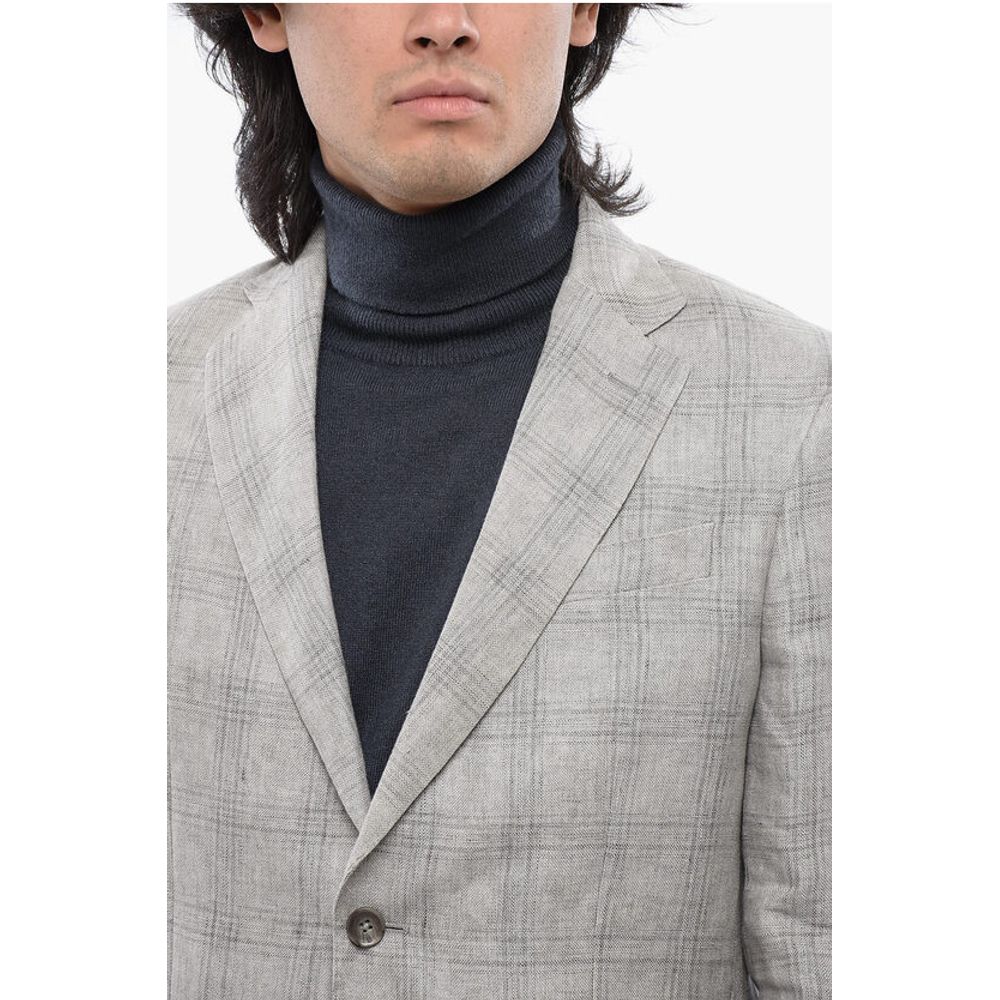 Nino Danieli Checked Wool Blend Blazer