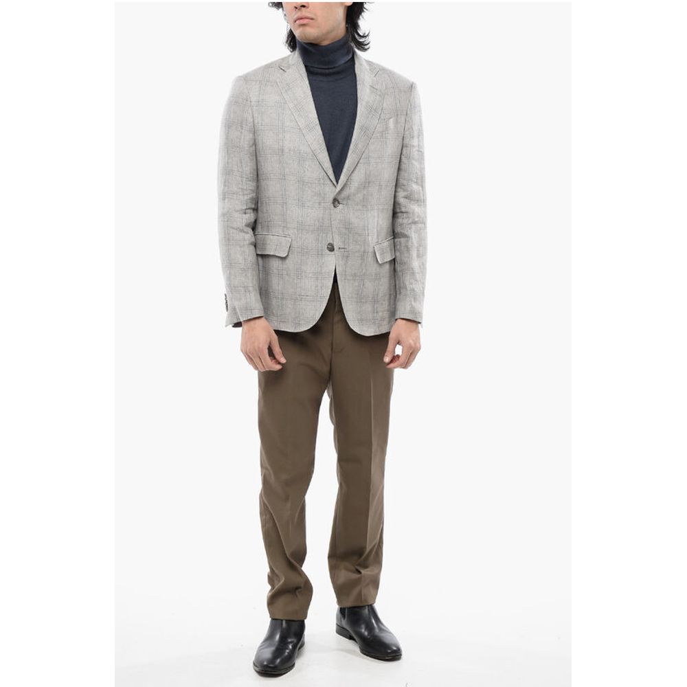 Nino Danieli Checked Wool Blend Blazer