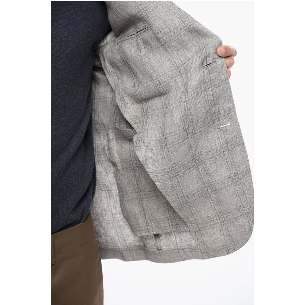 Nino Danieli Checked Wool Blend Blazer