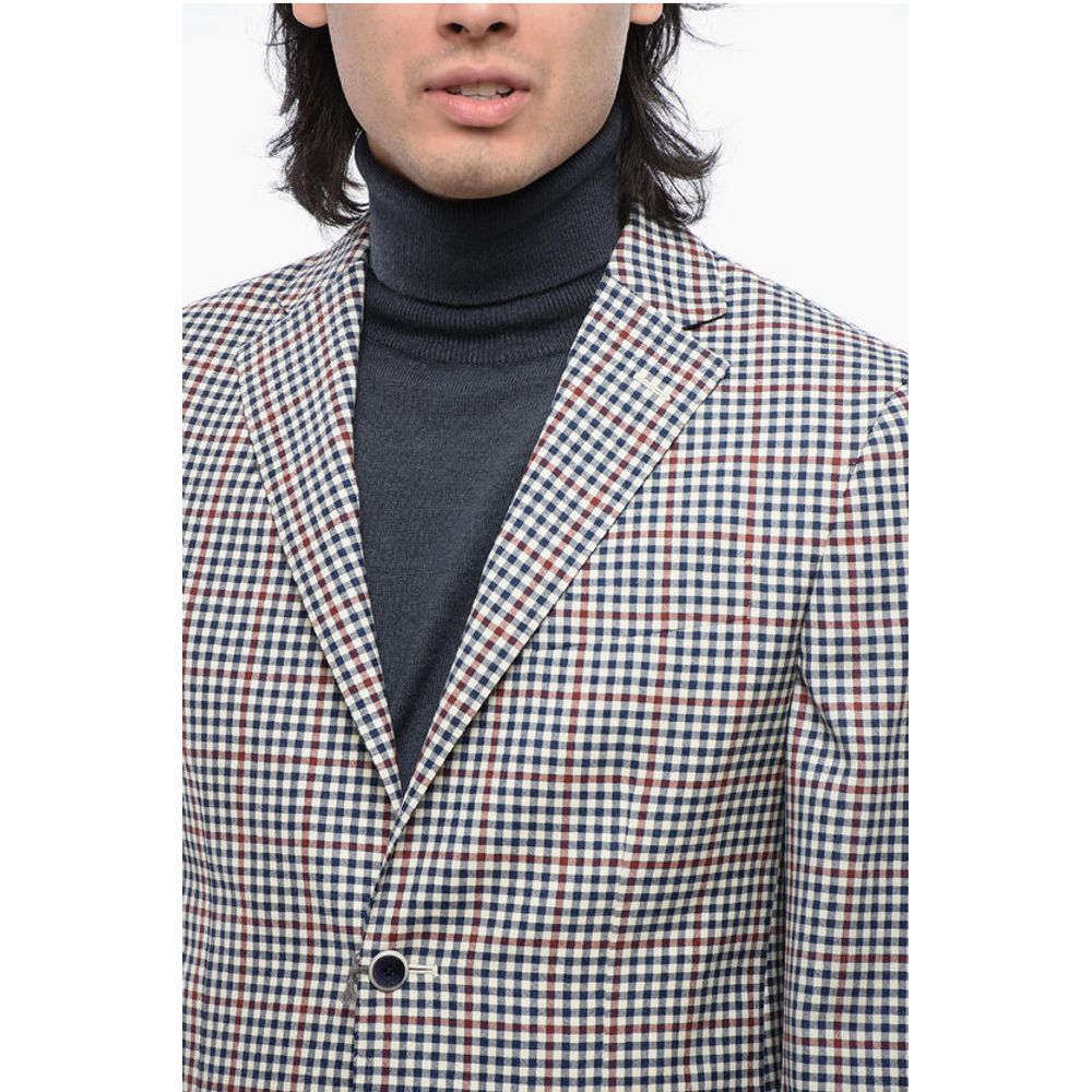 Nino Danieli Checkered Wool Blazer