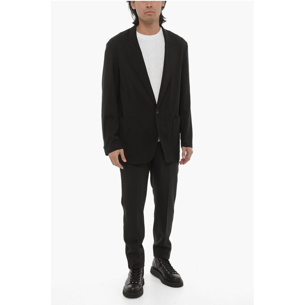 Hevo Lightweight Virgin Wool CAPITOLO Blazer with Patch Pockets