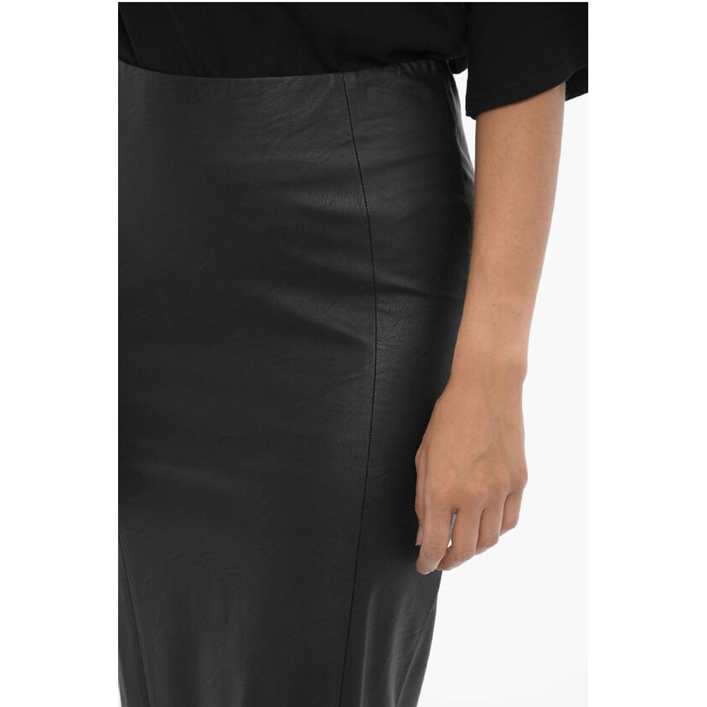 Adriana Hot Couture Faux Leather Pencil Skirt with Back Zip