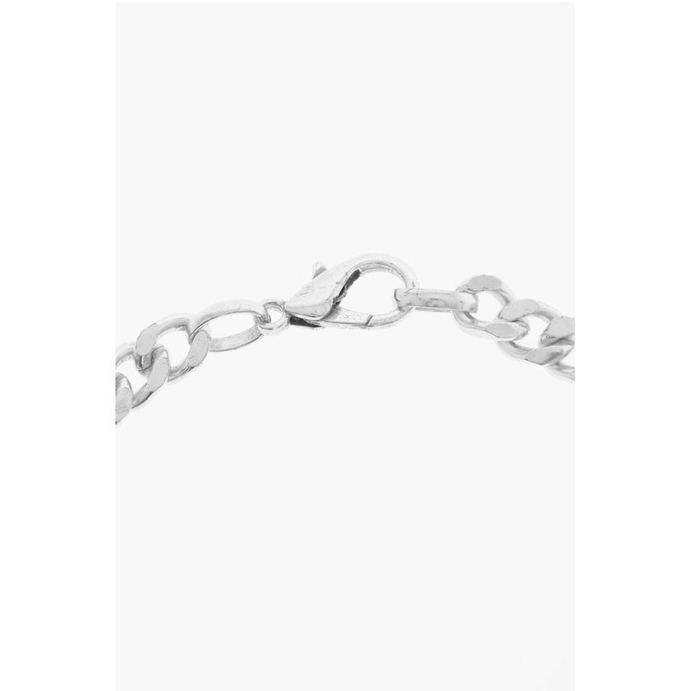 Marcelo Burlon Silver-Tone Effect Chain Necklace with Pendant