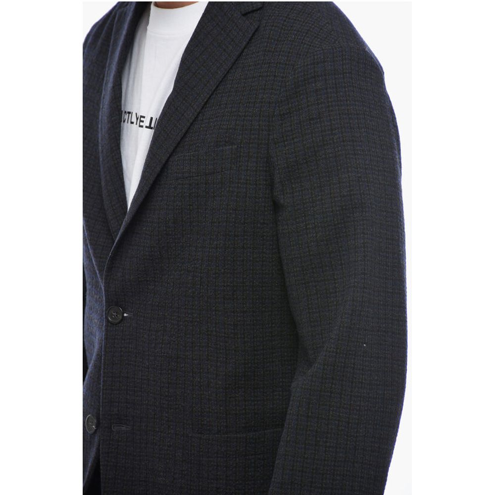 Altea Unlined ALFONSO Vichy Patterned Blazer