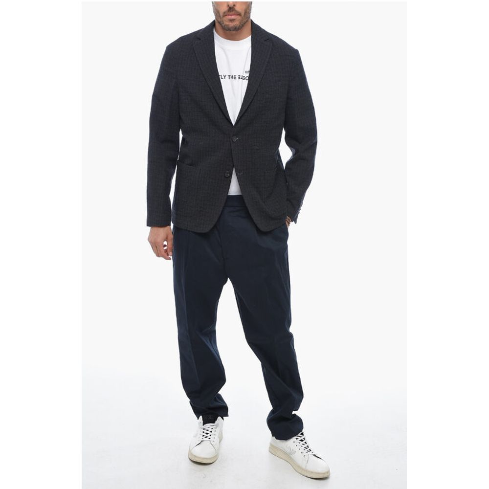 Altea Unlined ALFONSO Vichy Patterned Blazer