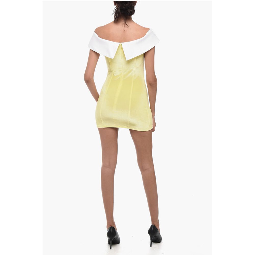 Adriana Hot Couture Bodycon Chenille Mini Dress with Maxi Bow