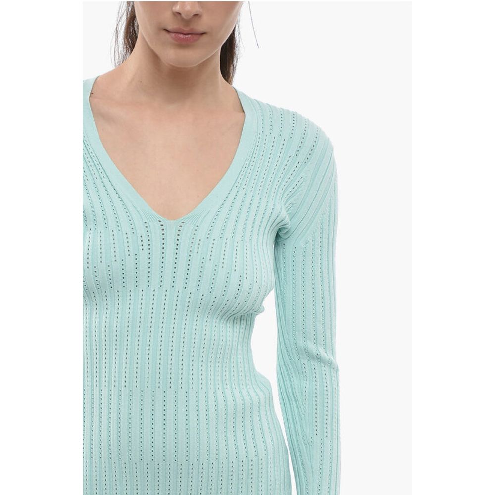 Aeron V-Neck Ribbed LILIBET Bodycon Dress