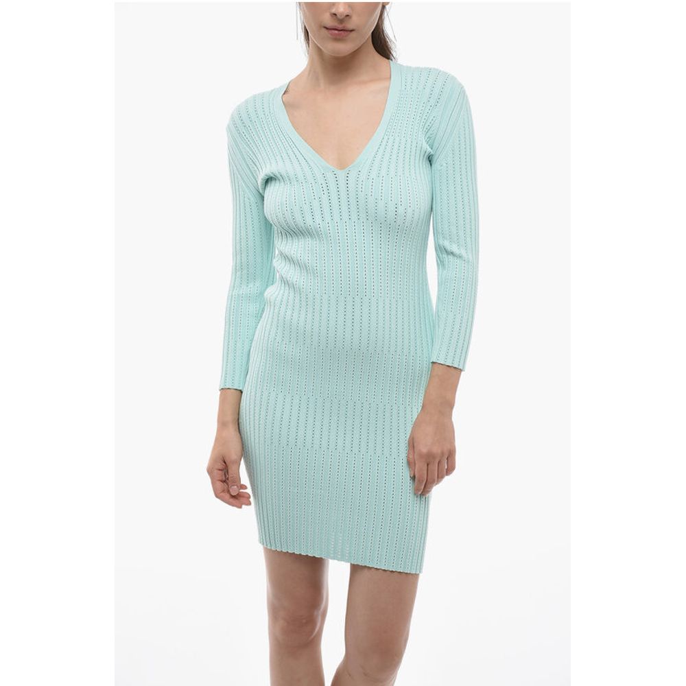 Aeron V-Neck Ribbed LILIBET Bodycon Dress