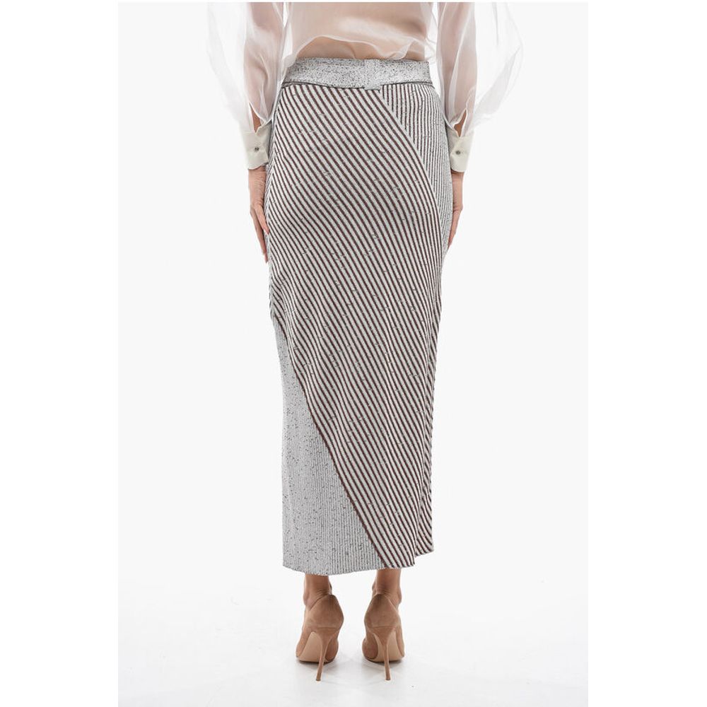 Aeron Belted Stretchy SAND Maxi Skirt