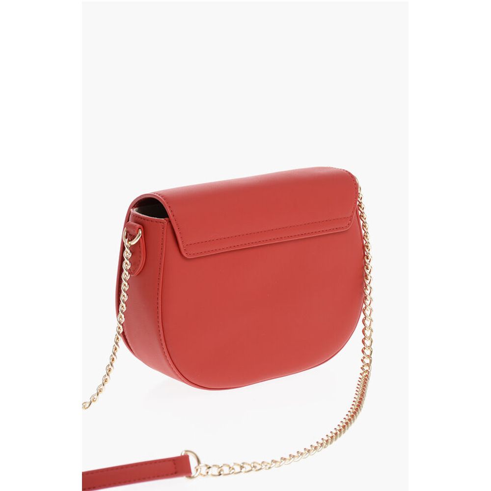 Moschino LOVE Faux Leather Crossbody Bag with Golden Details