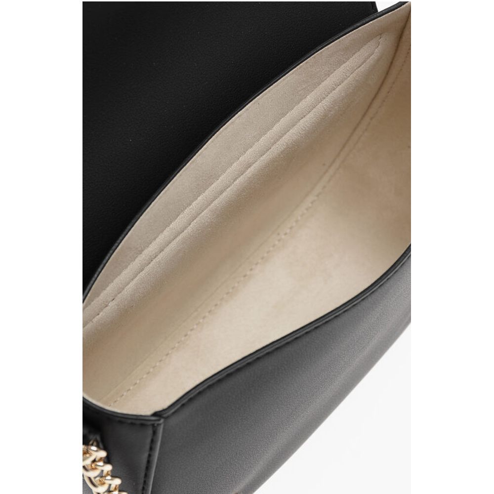Moschino LOVE Faux Leather Crossbody Bag with Golden Details