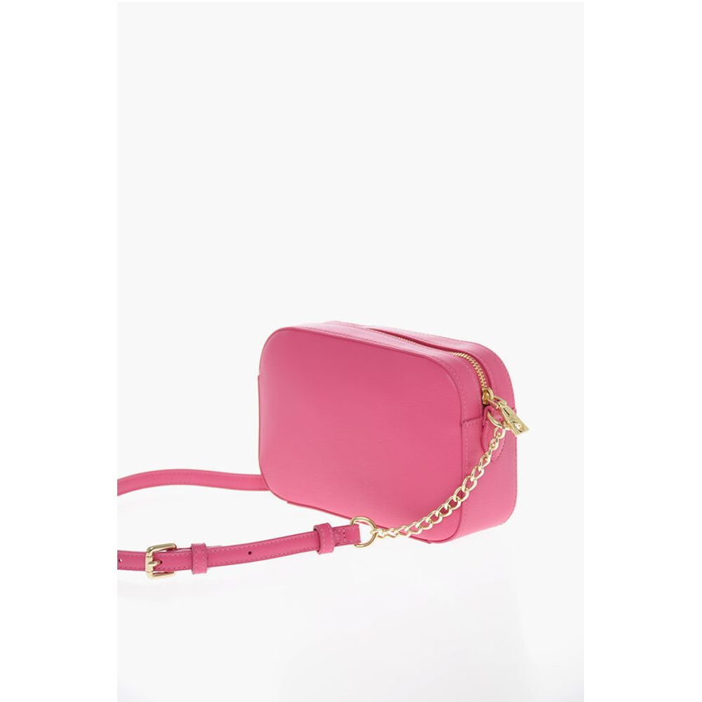 Moschino LOVE Faux Leather Crossbody Bag with Golden Details