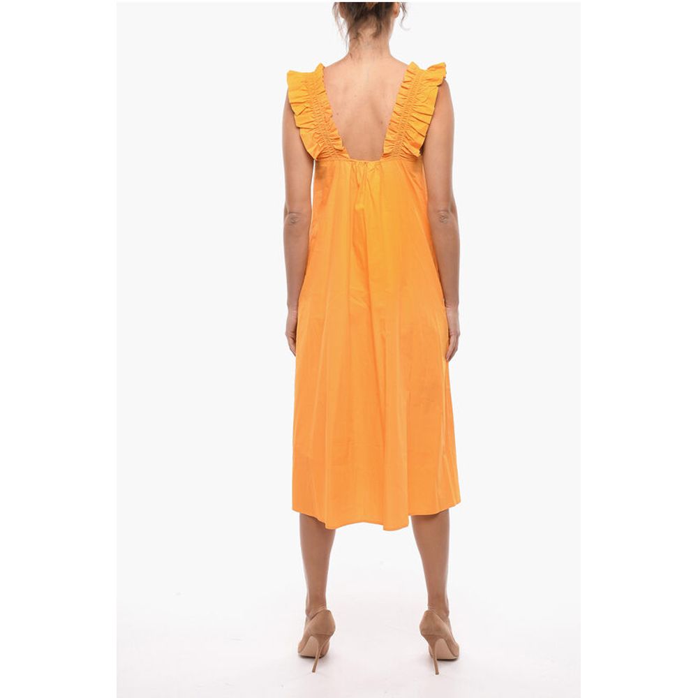 Samsoe Samsoe Flared GILL Maxi Dress with gathers Details