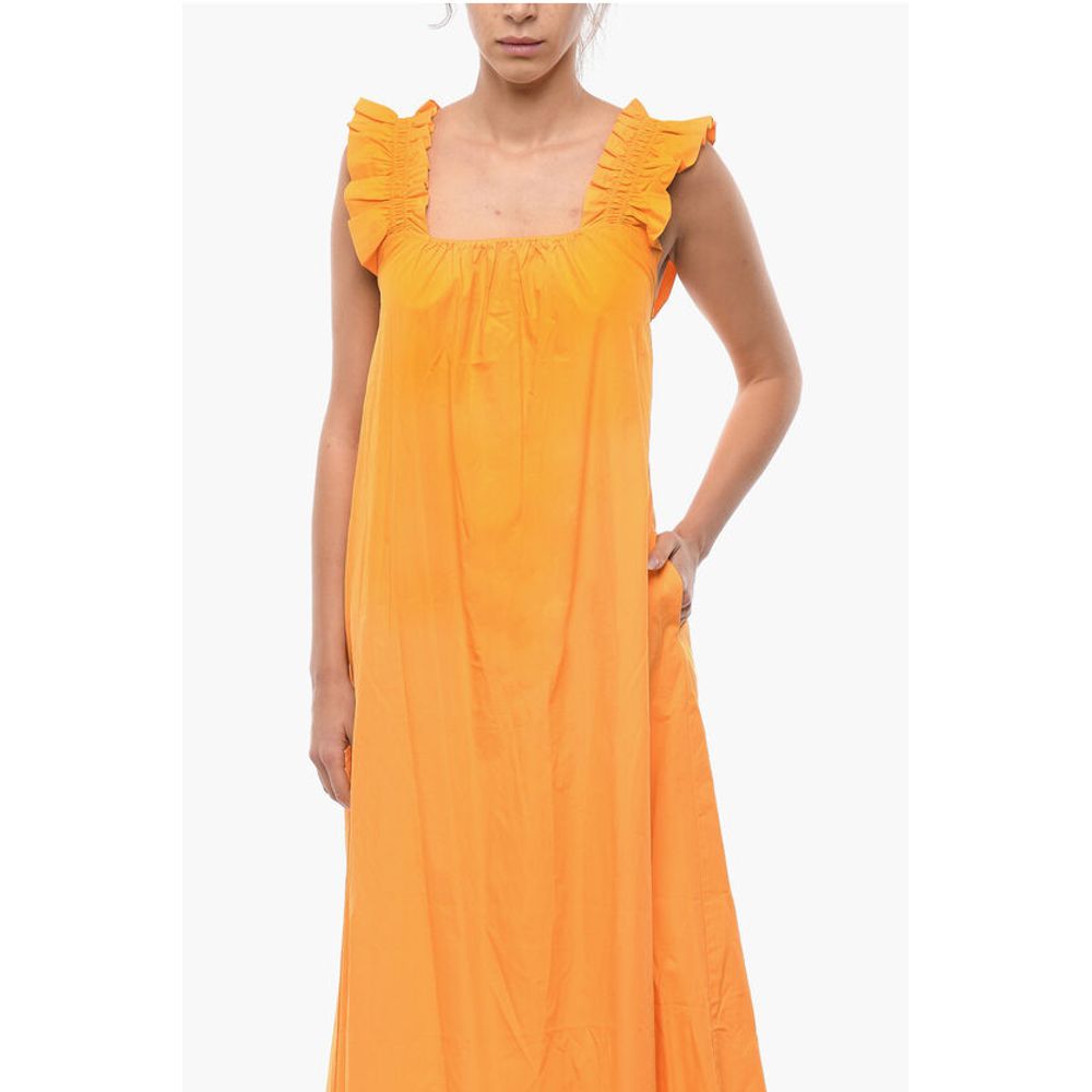 Samsoe Samsoe Flared GILL Maxi Dress with gathers Details