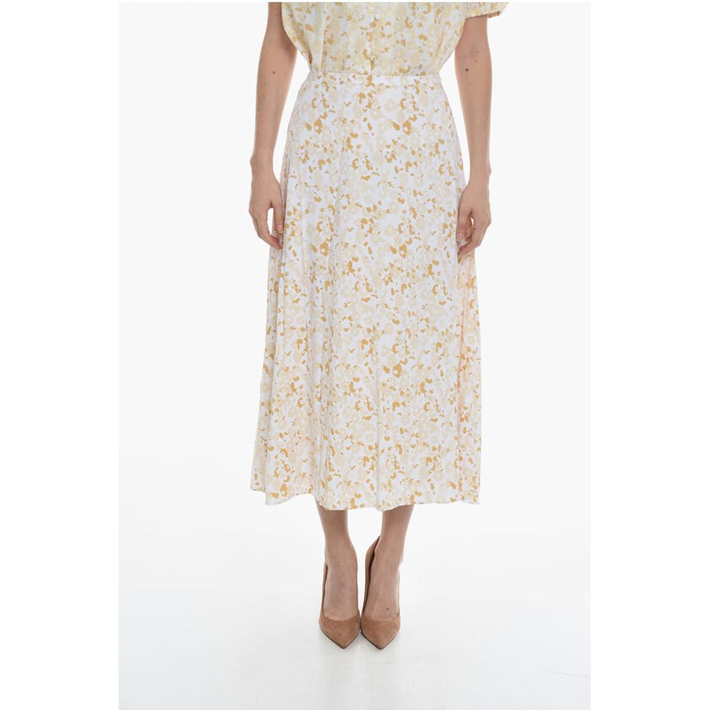 Samsoe Samsoe Floral-Printed ANDINA Flared Maxi Skirt