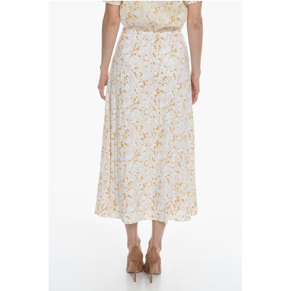 Samsoe Samsoe Floral-Printed ANDINA Flared Maxi Skirt