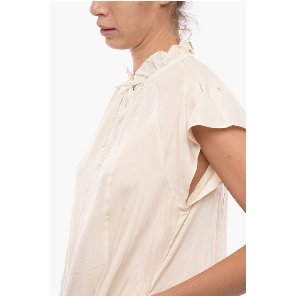 Samsoe Samsoe Flared KAROOKH Dress with Short Raglan Sleeve and Ruffle Col