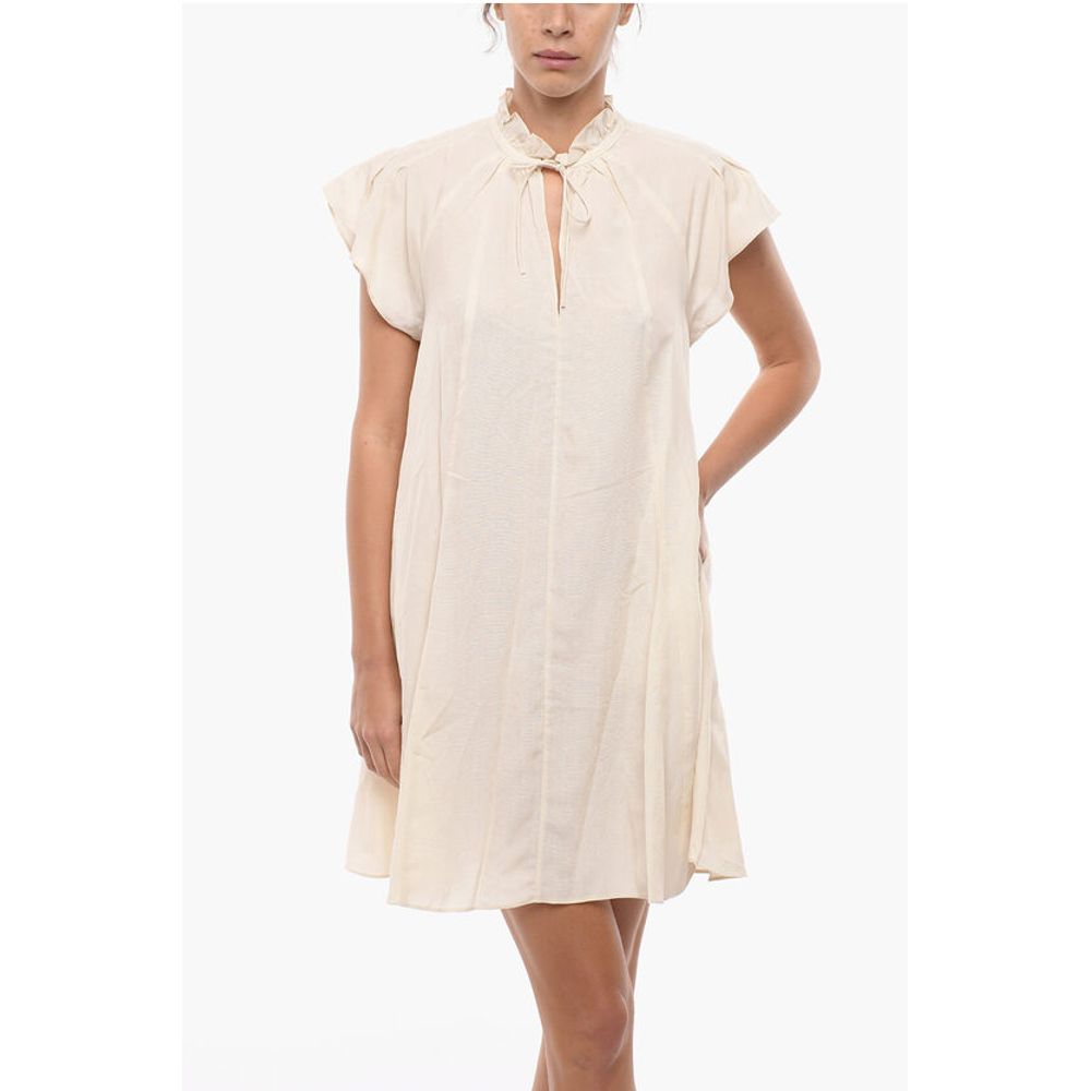 Samsoe Samsoe Flared KAROOKH Dress with Short Raglan Sleeve and Ruffle Col