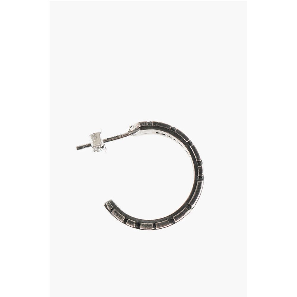 NOVE25 Feather Shaped Single Hoop Earring