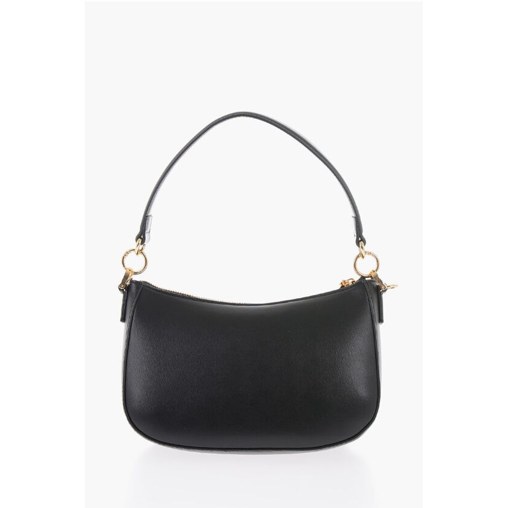 Moschino LOVE Faux Leather Bag with Removable Shoulder Strap and Meta