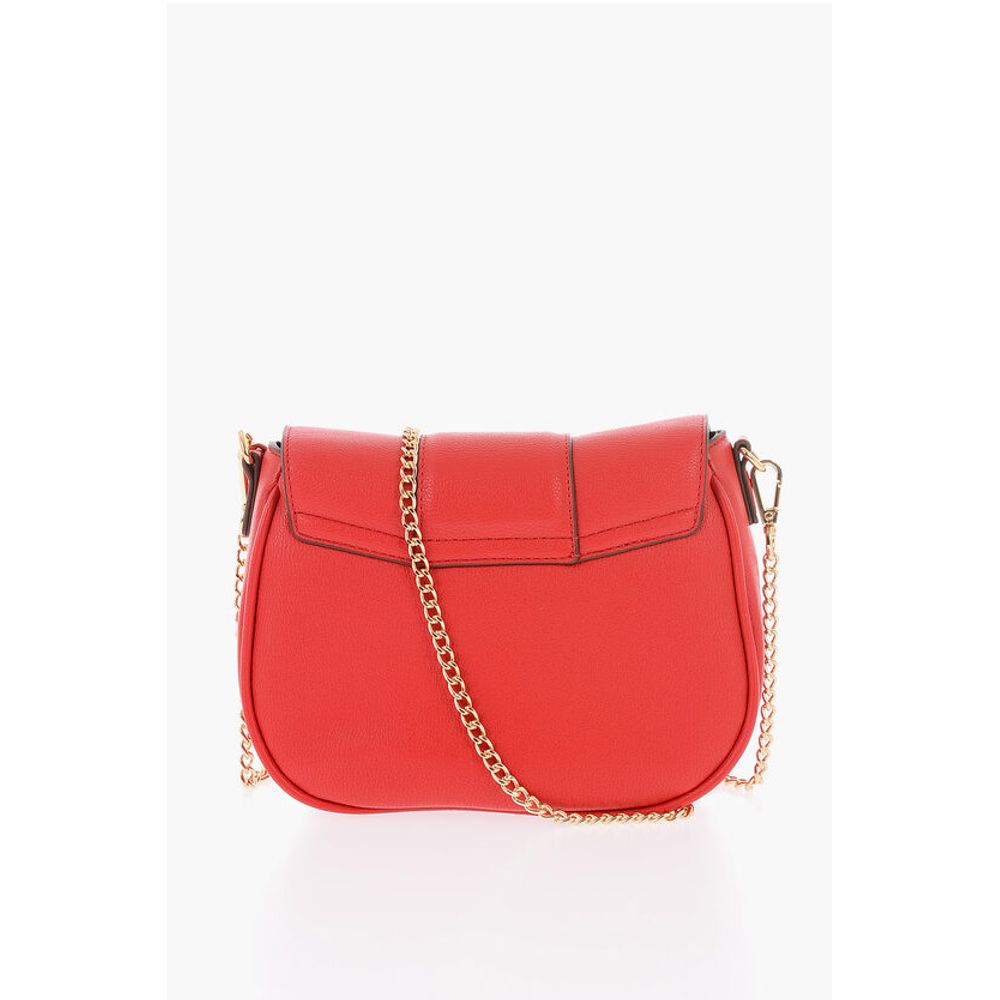 Moschino LOVE Faux Leather BIG HEARTBIT Crossbody Bag with Golden Cla