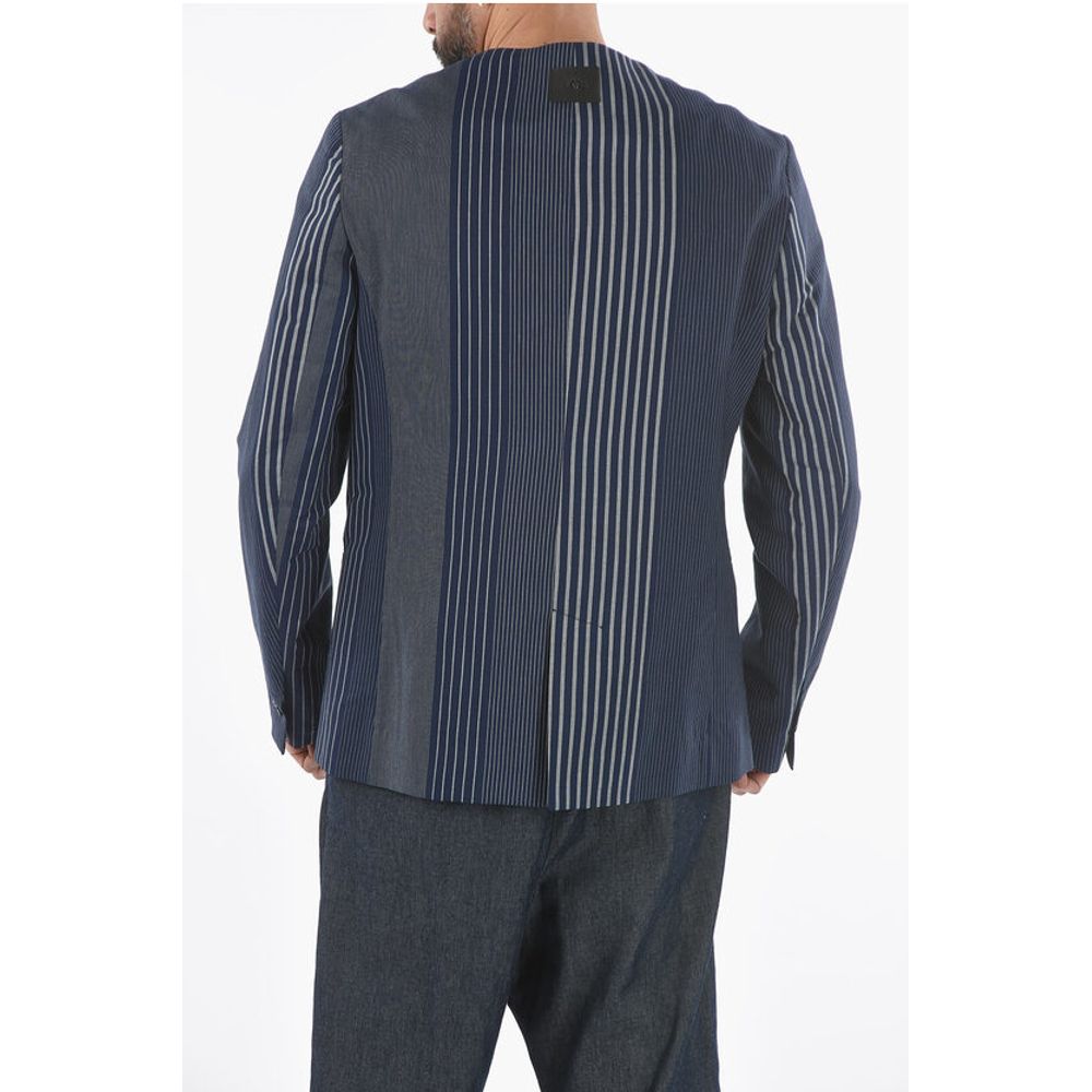 Ixos Striped Center Split V-Neck FALERIO 2-Buttons Blazer