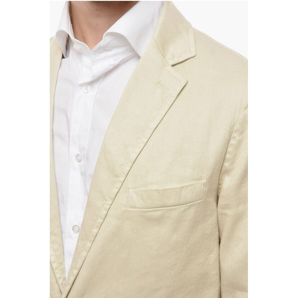 Cruna side vents CHELSEA 2-button blazer with patch pocket