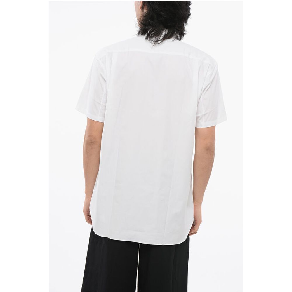 Comme Des Garçons SHIRT DISNEY Short Sleeved Poplin Cotton Shirt with Micky Mo