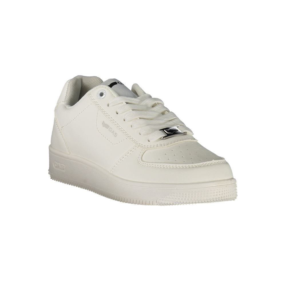 Gas White Polyester Women Sneaker