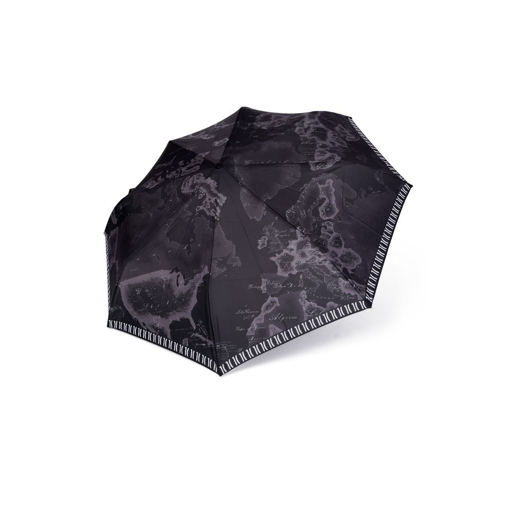 Alviero Martini Prima Classe Black Nylon Umbrella