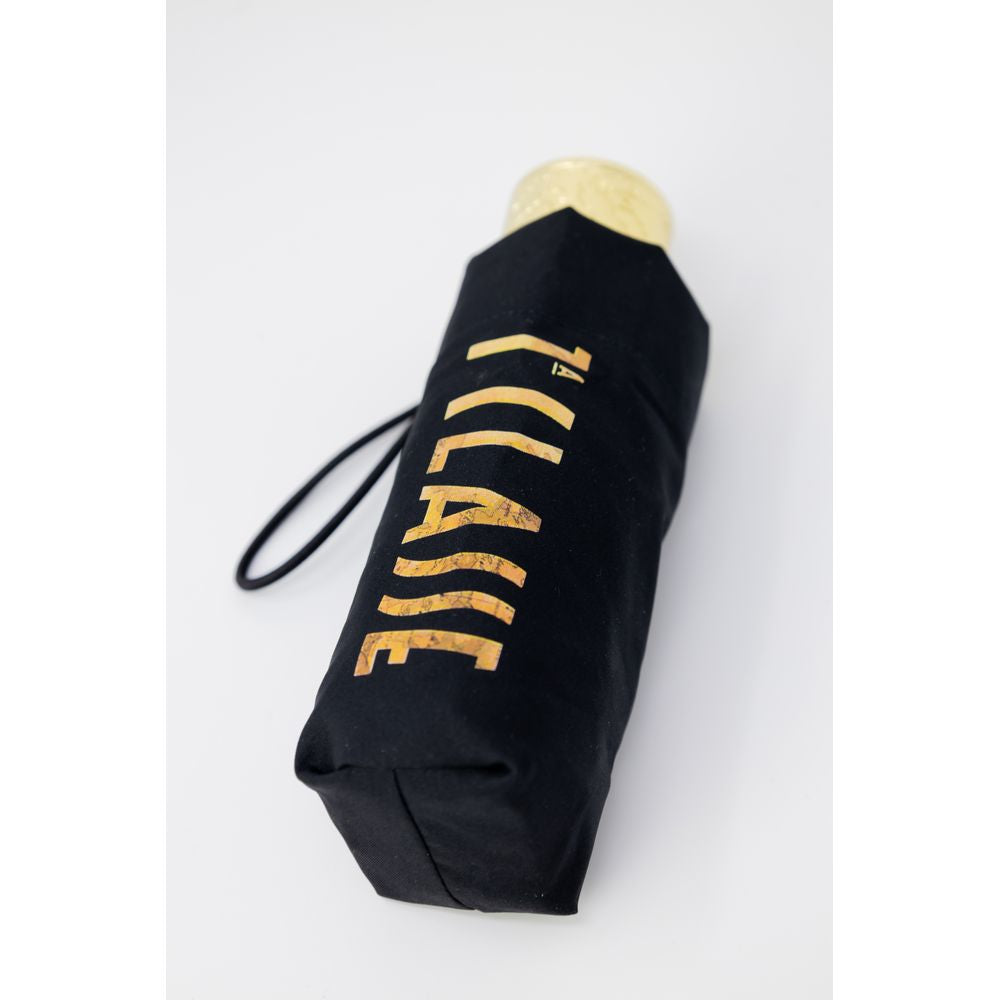 Alviero Martini Prima Classe Black Nylon Umbrella