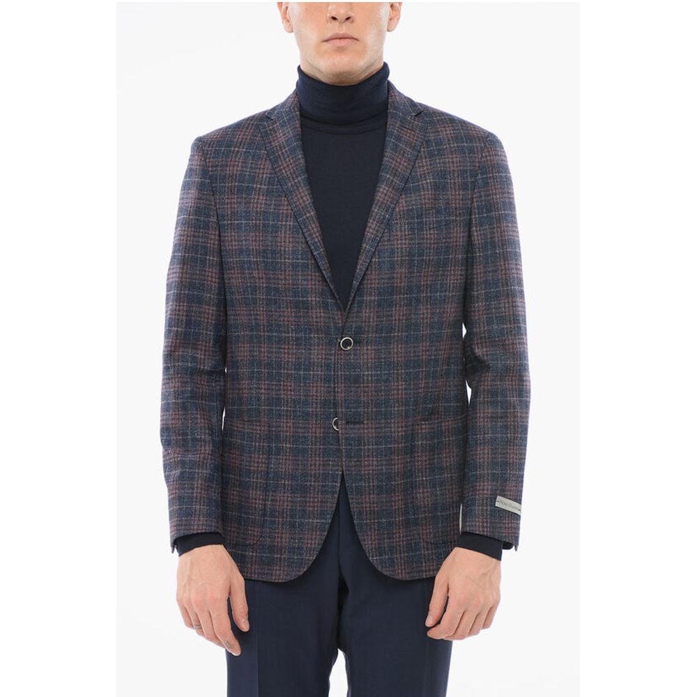 Nino Danieli Wool Single Breasted Blazer With Flap Pockets