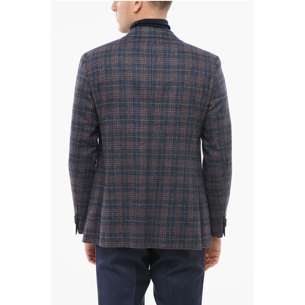 Nino Danieli Wool Single Breasted Blazer With Flap Pockets