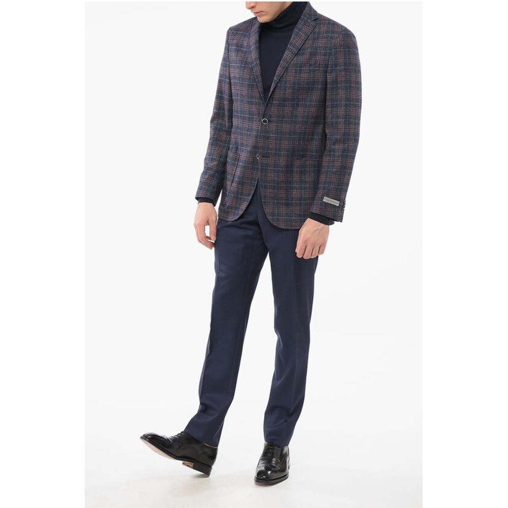 Nino Danieli Wool Single Breasted Blazer With Flap Pockets