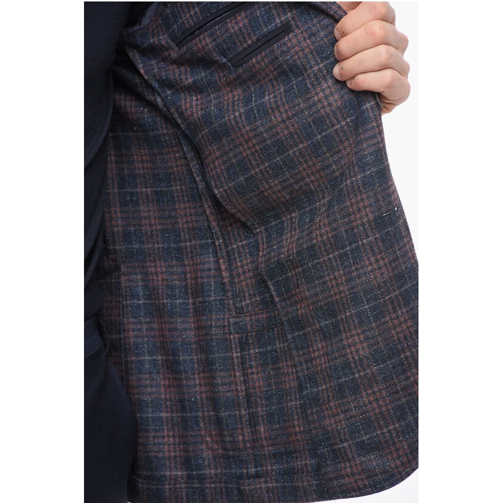 Nino Danieli Wool Single Breasted Blazer With Flap Pockets
