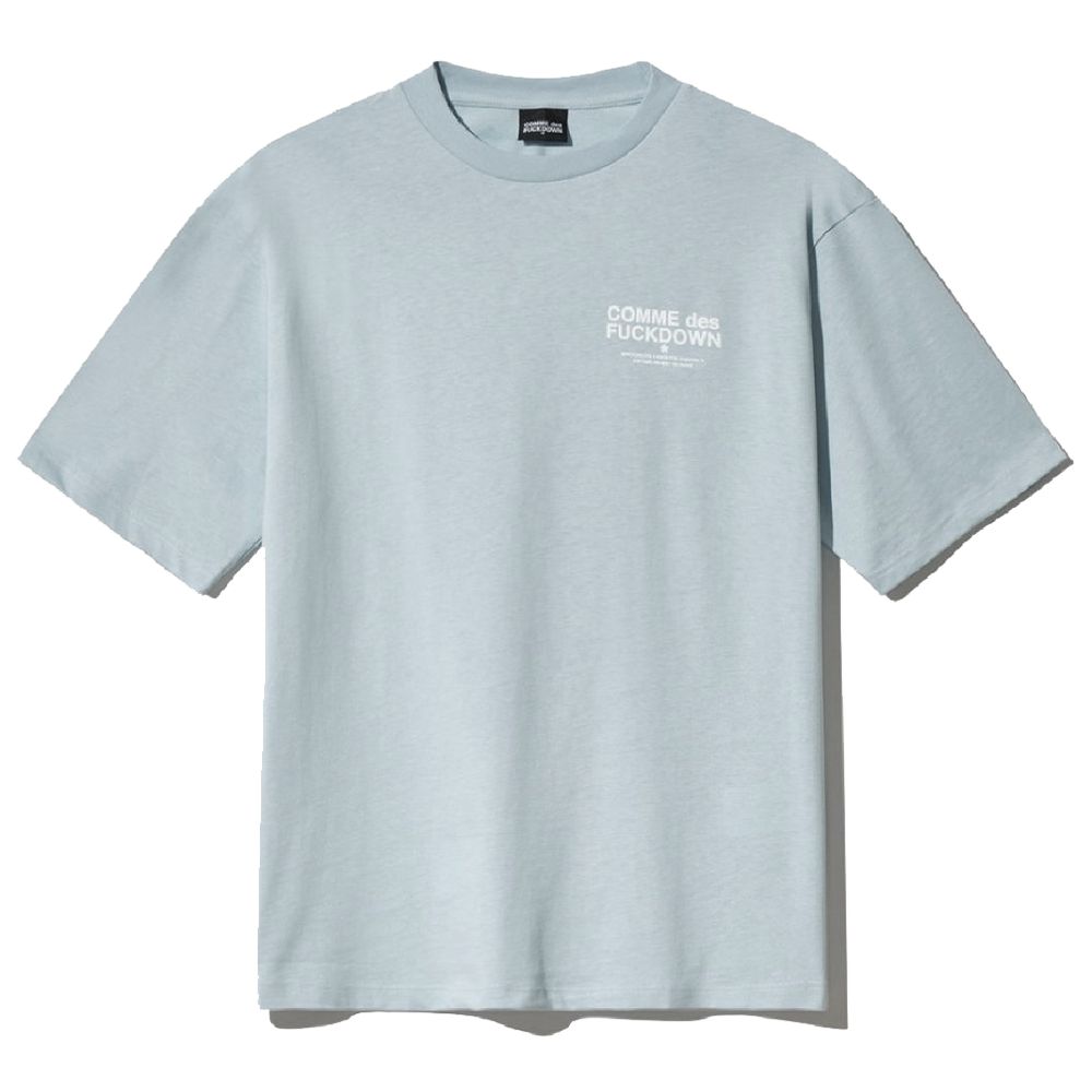 Comme Des Fuckdown Gray Cotton T-Shirt