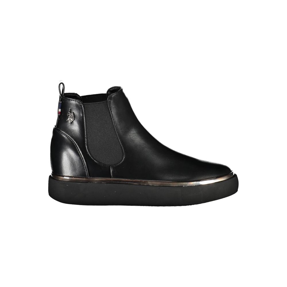 U.S. POLO ASSN. Black Polyester Boot